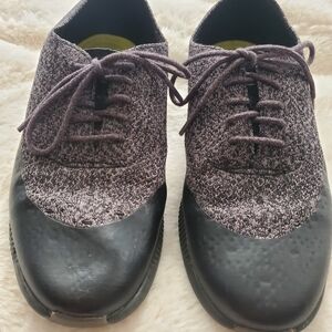 Cole Haan Black and Gray Rubber Sole Sneakers
